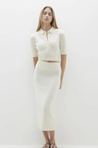 Maisie Cashmere Collared Sweater